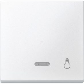   Comutator cu cheie Schneider Merten, cu semnal luminos, pentru funcții de semnalizare luminoasă, System-M, alb mat 430919