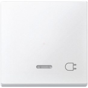   Comutator cu cheie Schneider Merten, cu terminal plug-in, pentru funcții de semnalizare luminoasă, System-M, alb mat 431719