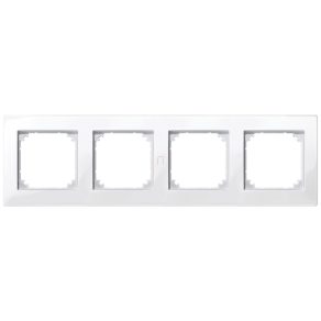 Rama cvadruplă Schneider Merten M-Plan, alb polar 515419
