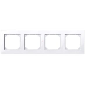 Rama cvadruplă Schneider Merten M-Plan, alb activ 515425