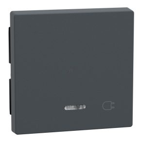   Comutator cu cheie Schneider Merten cu conector plug-in, pentru funcții de semnalizare luminoasă, System-M, antracit 431714