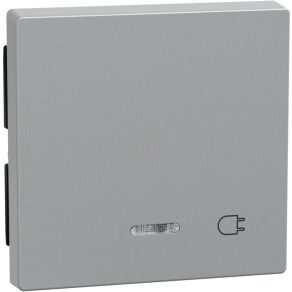   Comutator cu cheie Schneider Merten cu conector plug-in, pentru funcții de semnalizare luminoasă, System-M, aluminiu 431760