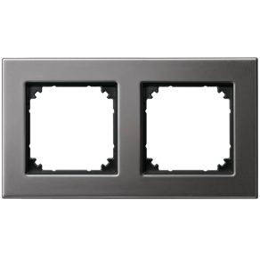 Schneider Merten M-Plan cadru dublu, rodiu (metal) 475214