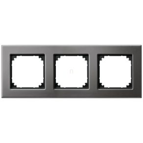 Rama triplă Schneider Merten M-Plan, rodiu (metal) 475314