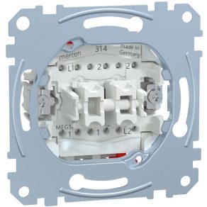Comutator dublu Schneider Merten, cu arc, 16AX MEG3626-0000