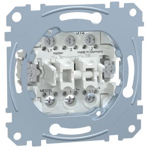   Comutator dublu Schneider Merten, tip șurub, 16AX MEG3526-0000