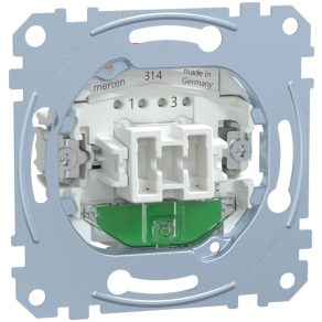   Comutator bipolar Schneider Merten, cu indicator luminos, cu arc, 10AX MEG3102-0000