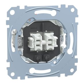   Comutator pentru candelabru Schneider Merten, cu indicator luminos, conexiune cu arc, 10AX MEG3135-0000