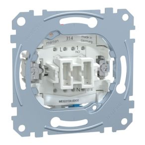   Schneider Electric Merten - MEG3154-0000 - Buton cu un singur pol, cu conexiune zero, cu arc, 10 A