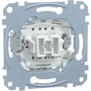   Schneider Merten Comutator unipolar cu indicator luminos, cu arc, 10 A MEG3160-0000