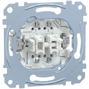   Schneider Merten Buton dublu, normal deschis (NO), terminal cu șurub, 10A MEG3055-0000