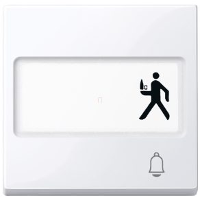   Cheie Schneider Merten etichetabilă cu semnal sonor, Sistem-M, alb activ MEG3365-0325