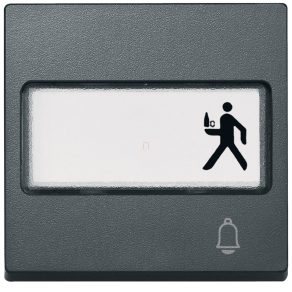   Cheie Schneider Merten etichetabilă cu semnal sonor, Sistem-M, antracit MEG3365-0414