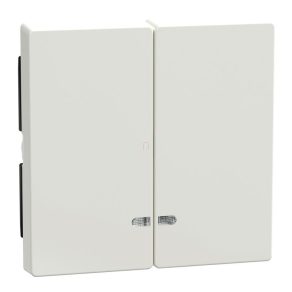   Schneider Electric Merten System M - MEG3420-0319 - Cheie dublă, pentru funcții de semnalizare luminoasă, alb polar