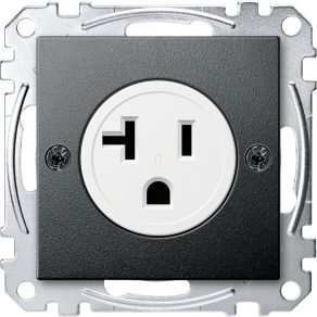   Priză Schneider Merten American 2P+F, 20 A, 125 V, System-M, antracit MEG2156-0414
