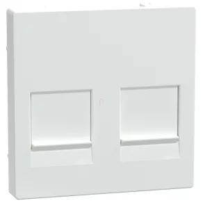   Schneider Merten Capac, pentru inserturi modulare 2xRJ45, System-M, alb strălucitor MEG4562-0325
