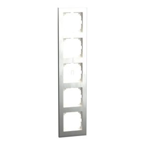   Schneider Electric Merten M-Pure - MEG4050-3646 - cadru cu cinci locuri, oțel inoxidabil/aluminiu (metal)