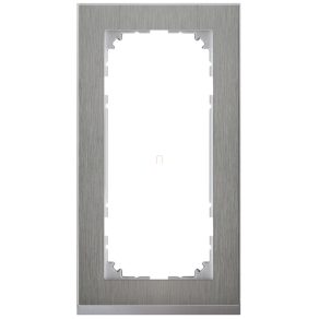   Schneider Merten M-Pure cadru dublu, spațiu simplu, oțel inoxidabil/aluminiu (metal) MEG4025-3646