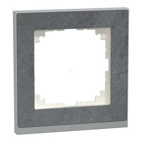   Schneider Electric Merten M-Pure - MEG4010-3669 - cadru simplu, ardezie/aluminiu (piatră)
