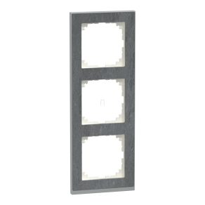   Schneider Electric Merten M-Pure - MEG4030-3669 - ramă triplă, ardezie/aluminiu (piatră)
