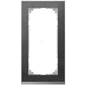   Schneider Merten M-Pure cadru dublu, spațiu simplu, ardezie/aluminiu (piatră) MEG4025-3669
