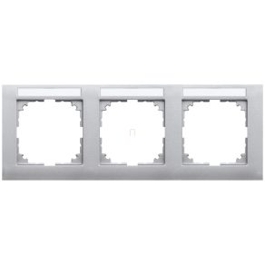   Rama triplă orizontală inscriptibilă Schneider Merten M-Pure, aluminiu MEG4031-3660