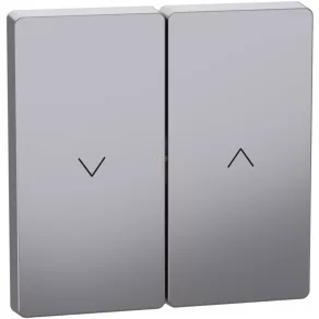   Schneider Electric Merten System Design - MEG3855-6036 - Cheie dublă pentru controlul rulourilor, oțel