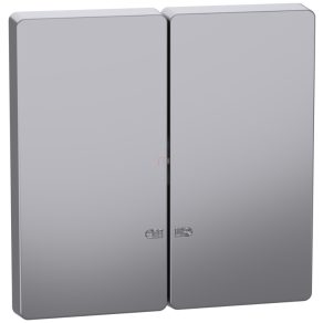   Schneider Electric Merten System Design - MEG3420-6036 - Cheie dublă, pentru funcții de semnalizare luminoasă, oțel