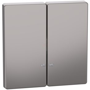   Schneider Electric Merten System Design - MEG3420-6050 - Cheie dublă, pentru funcții de semnalizare luminoasă, nichel