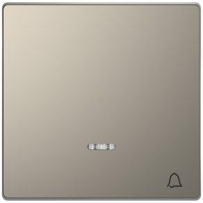   Schneider Electric Merten System Design - MEG3325-6050 - cheie cu semnal sonor, pentru funcții de semnalizare luminoasă, nichel