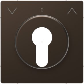   Schneider Electric Merten System Design - MEG3883-6052 - Capac pentru comanda rulourilor cu cheie, mocha