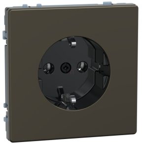   Schneider Electric Merten System Design - MEG2301-6052 - priză 2P+F, cu arc, 16 A, mocha