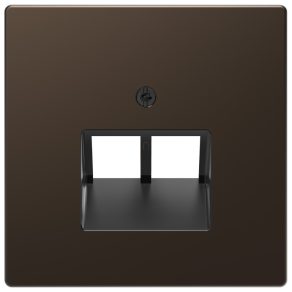   Schneider Electric Merten System Design - MEG4522-6052 - Capac pentru priză 2xRJ45, unghiular, mocha