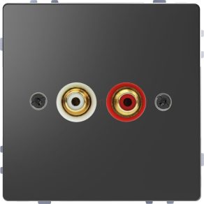   Schneider Electric Merten System Design - MEG4350-6034 - Priză audio (RCA), antracit