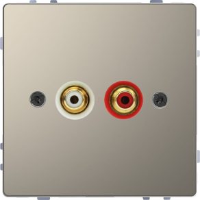   Schneider Electric Merten System Design - MEG4350-6050 - Priză audio (RCA), nichel