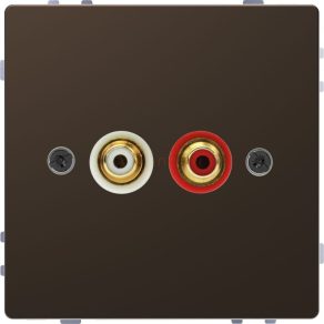   Schneider Electric Merten System Design - MEG4350-6052 - Priză audio (RCA), mocha