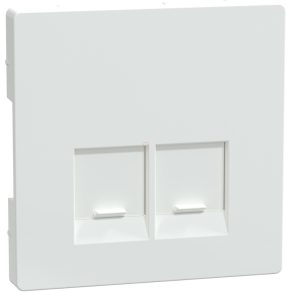   Schneider Electric Merten System Design - MEG4572-6035 - Capac pentru priză 2xRJ45, alb lotus