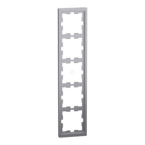   Schneider Electric Merten D-Life - MEG4050-6536 - cadru cu cinci locașuri, oțel