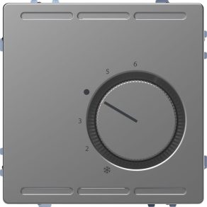   Schneider Electric Merten System Design - MEG5763-6036 - Termostat de cameră, contact de comutare, 24 V, oțel