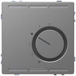   Schneider Electric Merten System Design - MEG5762-6036 - Termostat de cameră, contact de comutare, 250 V, 10 A, oțel