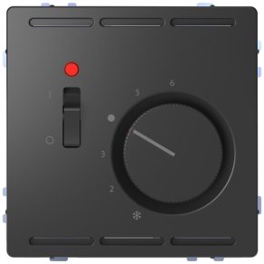   Schneider Electric Merten System Design - MEG5761-6034 - Termostat de cameră cu comutator, 24 V, antracit