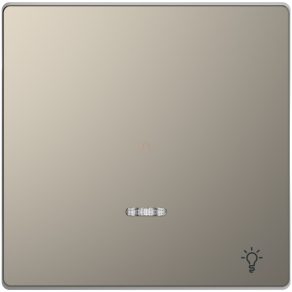   Schneider Electric Merten System Design - MEG3322-6050 - cheie cu indicator luminos pentru funcții de semnalizare luminoasă, nichel