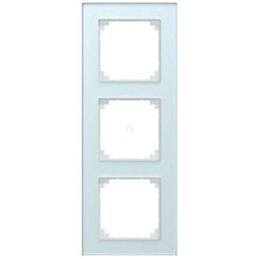   Rama triplă Schneider Merten M-Plan, alb cristal (sticlă) MEG4030-2320