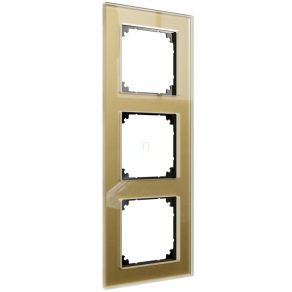   Rama triplă Schneider Merten M-Plan, auriu (sticlă) MEG4030-2341