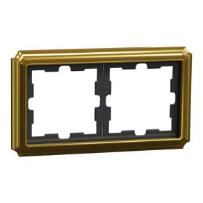   Schneider Electric Merten D-Antik - MEG4020-4741 - cadru dublu, auriu 24k (metal)