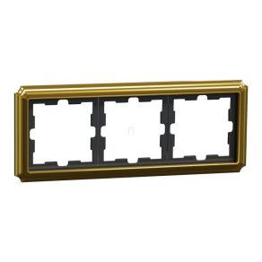   Schneider Electric Merten D-Antik - MEG4030-4741 - ramă triplă, aur 24k (metal)