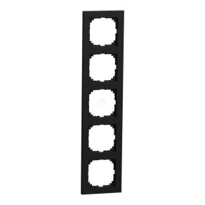   Schneider Electric Merten M-Pure - MEG4050-3603 - cadru cu cinci locuri, negru