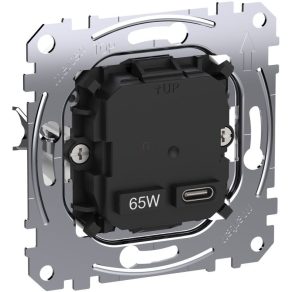   Schneider Electric Merten - MEG4366-0130 - Încărcător USB de înaltă performanță, tip C, 65 W