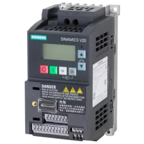   Convertor de frecvență Siemens 1F, 200-240 V, 0,25 kW, 1,7 A, cu filtru C1 încorporat, panou BOP, - Sinamics V20 6SL3210-5BB12-5BV1