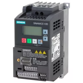   Convertor de frecvență Siemens 1F, 200-240 V, 0,55 kW, 3,2 A, cu filtru C1 încorporat, panou BOP, - Sinamics V20 6SL3210-5BB15-5BV1